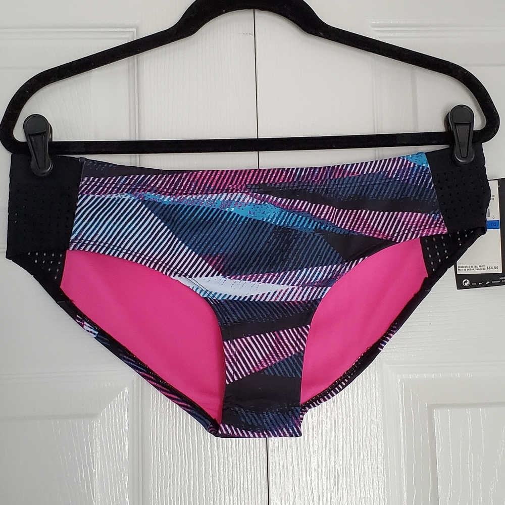 Nike Hipster Line Up Print Laser Cut Bikini Bottom